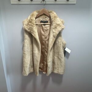 Kristen Blake Cream Teddy Jacket Luxurious Faux Fur